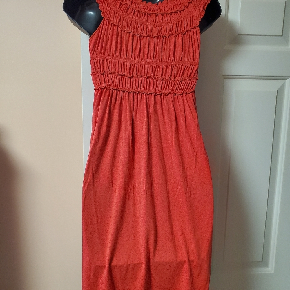 Max Studio Sleeveless Ruched Dress - Picture 10 of 13